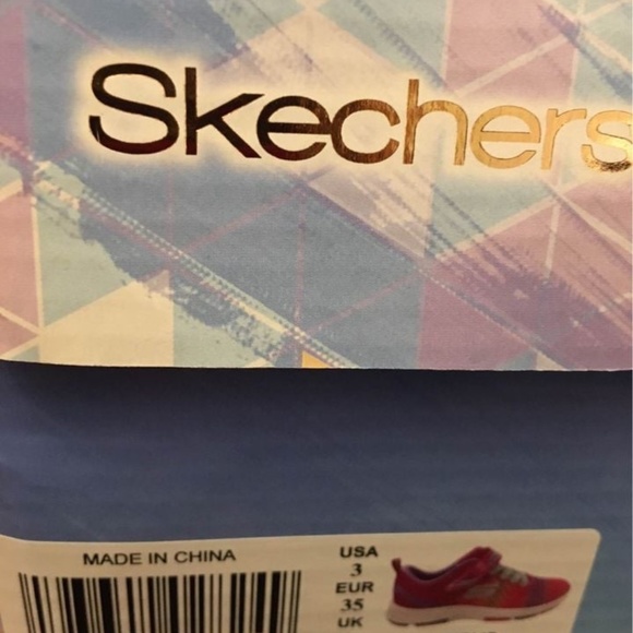 BRAND NEW girl skechers trainer lite 2.0 Velcro pink shoes size 3Y - Picture 7 of 7